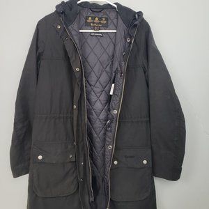 BARBOUR WOMANS WAX HOODED COAT  WINTER DURHAM